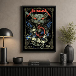Metallica M72 Glasgow 2026 Poster — Wild Cat Edition — 25 June at Hampden Park, Scotland