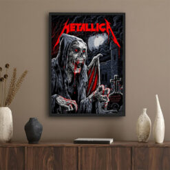 Metallica M72 Glasgow 2026 Vampire Skeleton Pop-Up Shop Poster