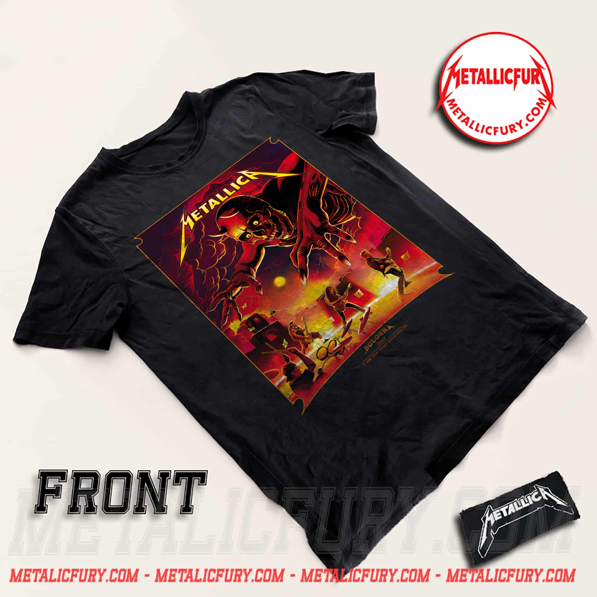 Metallica M72 Stadio Renato Dall'Ara Bologna 2026 T-Shirt