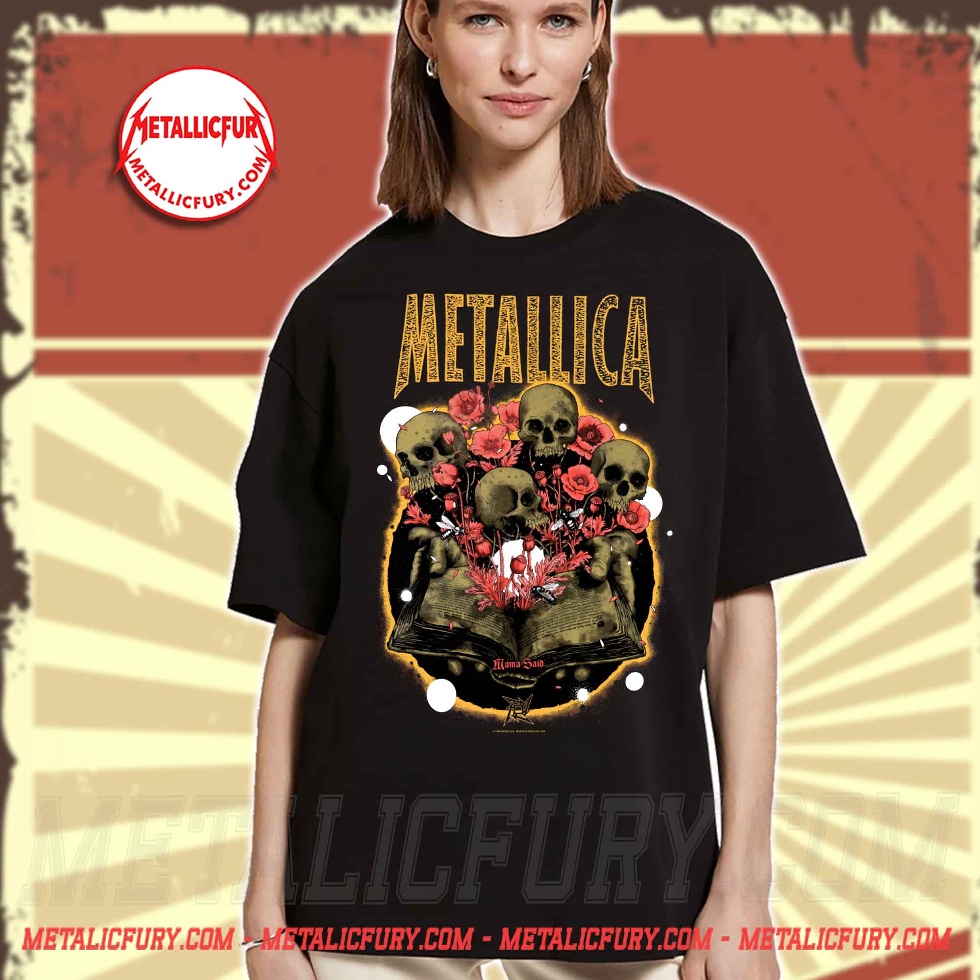 Metallica Mama Said Poster Art T-Shirt