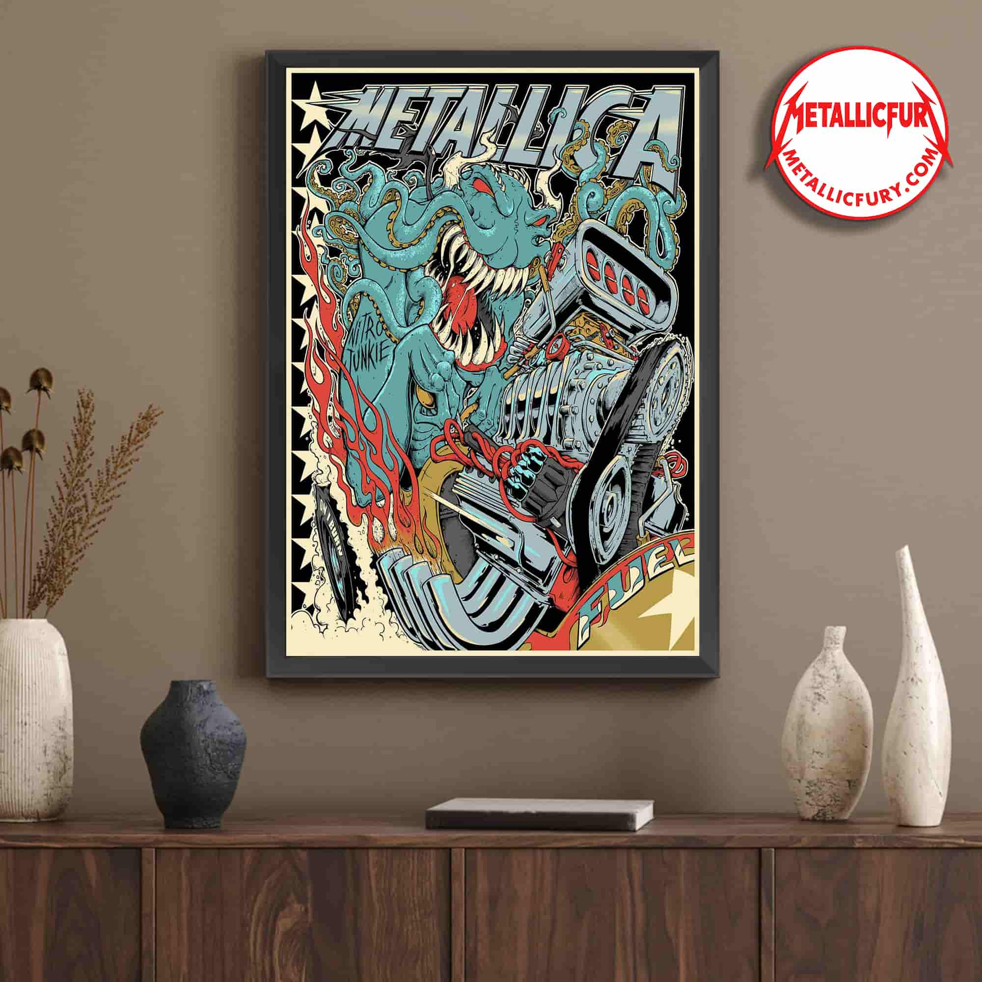 Metallica ReLoad Fuel Art Poster by Squindo