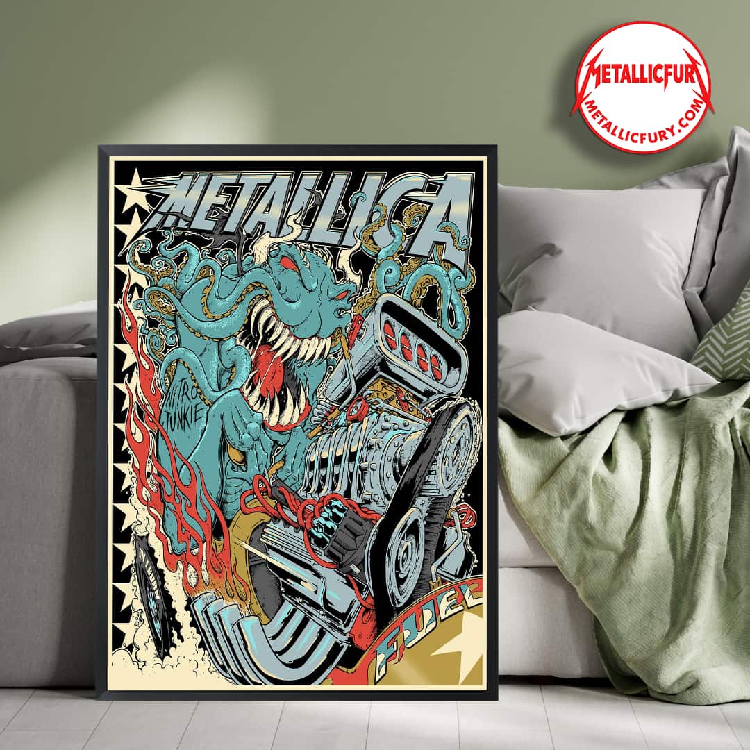 Metallica ReLoad Fuel Art Poster by Squindo