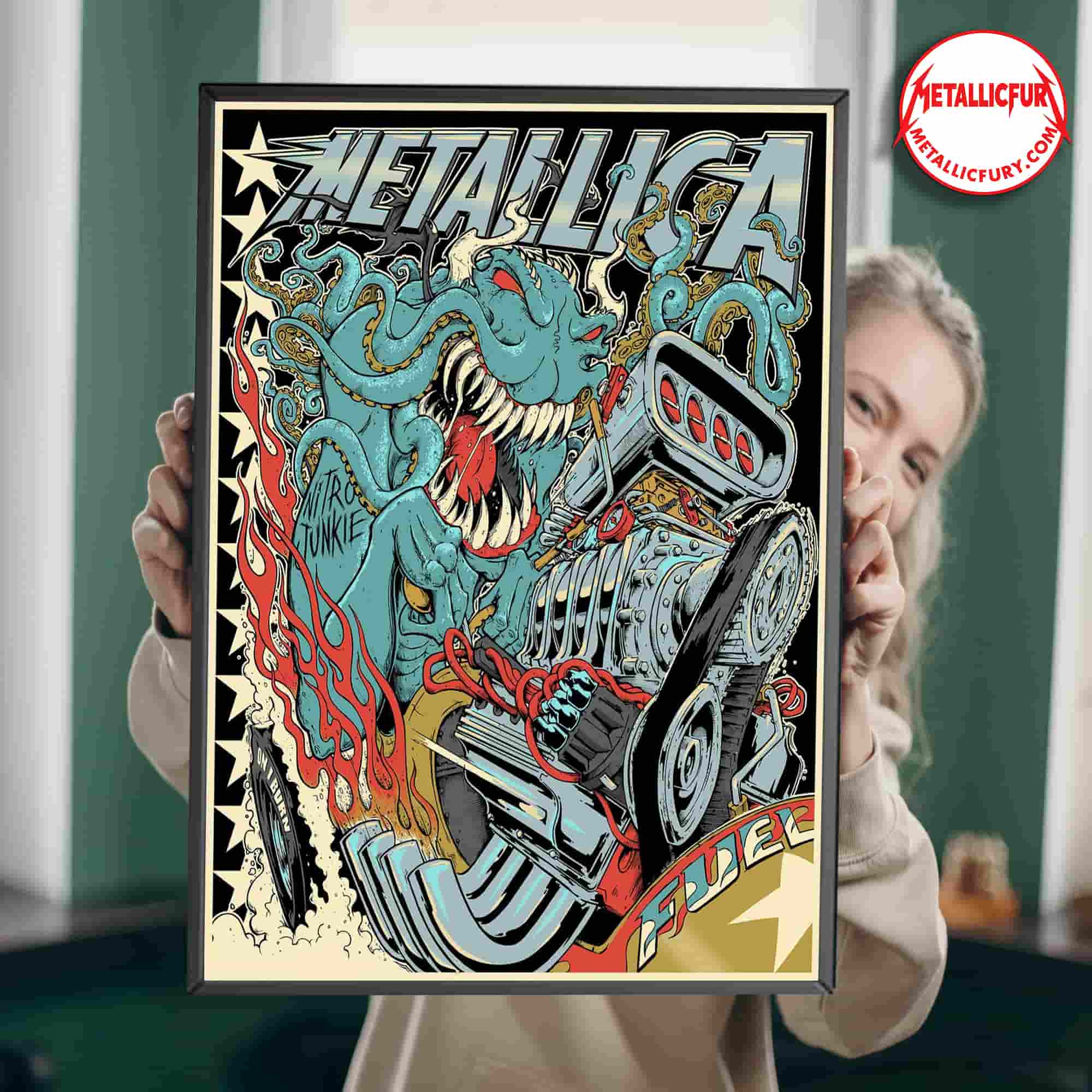 Metallica ReLoad Fuel Art Poster by Squindo