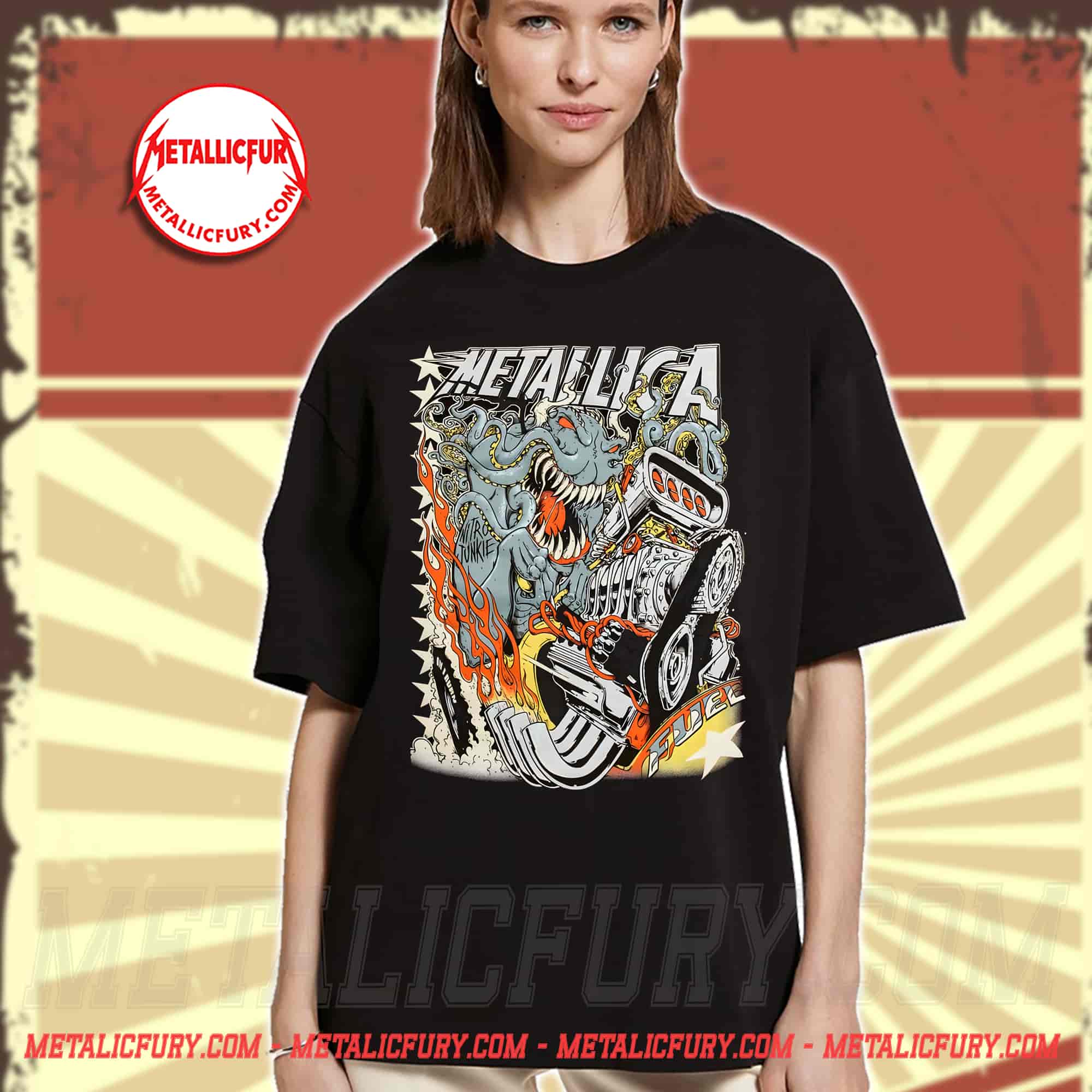 Metallica ReLoad Fuel Poster Art T-Shirt