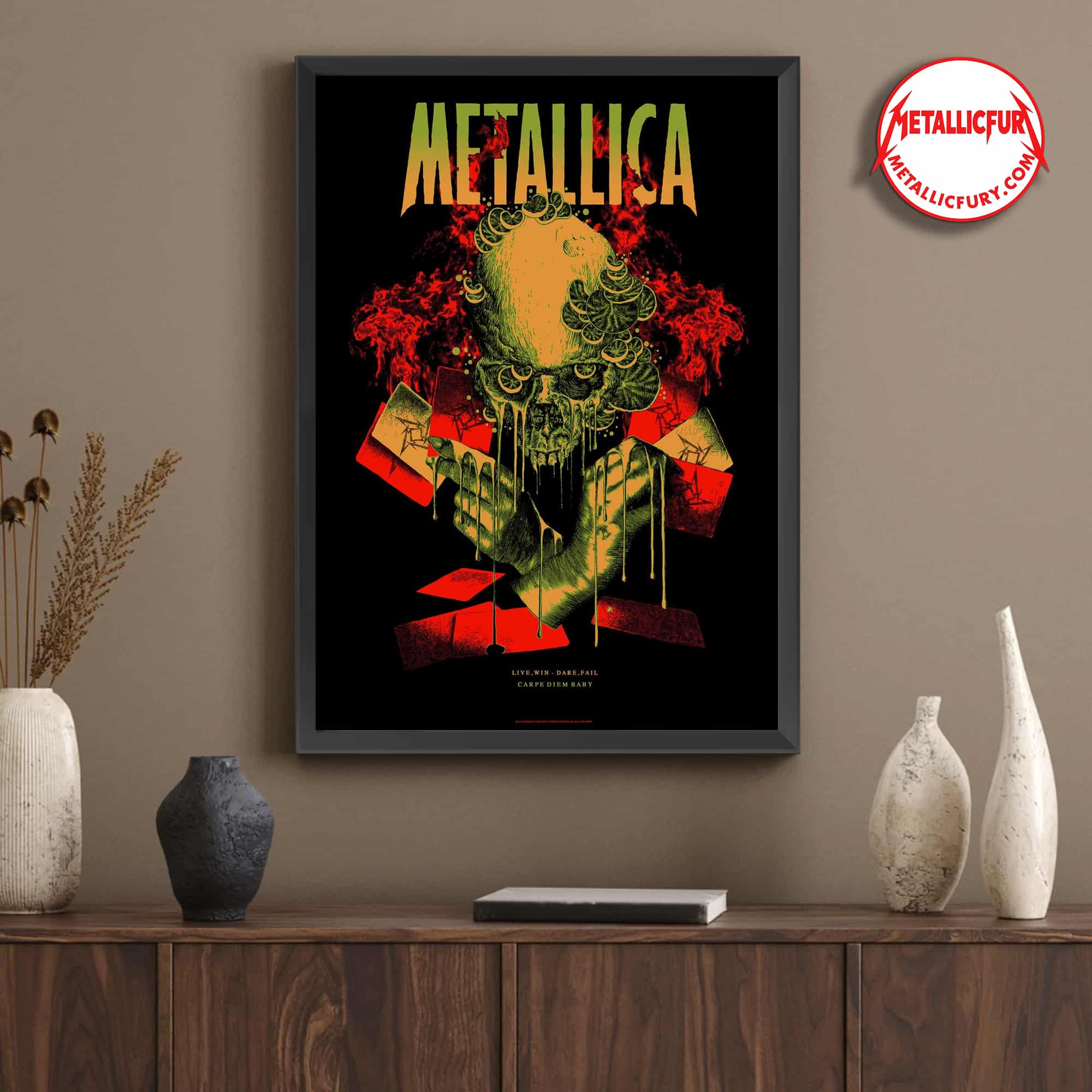 Metallica ReLoad Remastered Carpe Diem Baby Poster Art by Chris Alliston