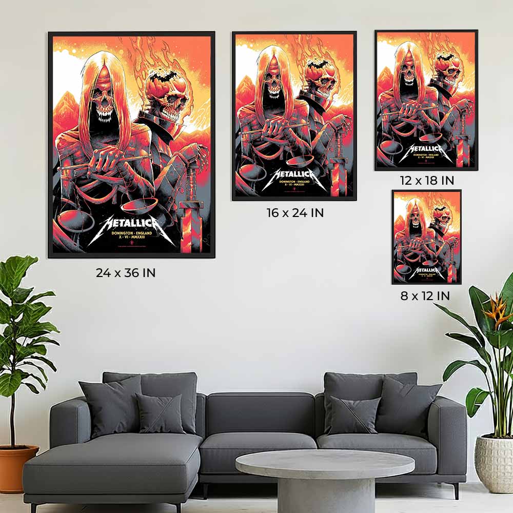 Metallica Castle Donington England 2023 Poster - Night 2, June 10, Donington Park
