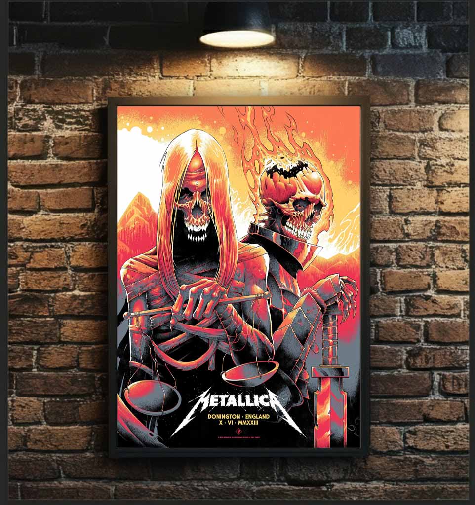 Metallica Castle Donington England 2023 Poster - Night 2, June 10, Donington Park