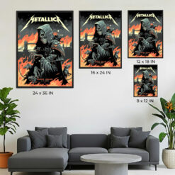 Metallica London 2026 The Plague Reaper Poster - Night 1, July 03, London Stadium