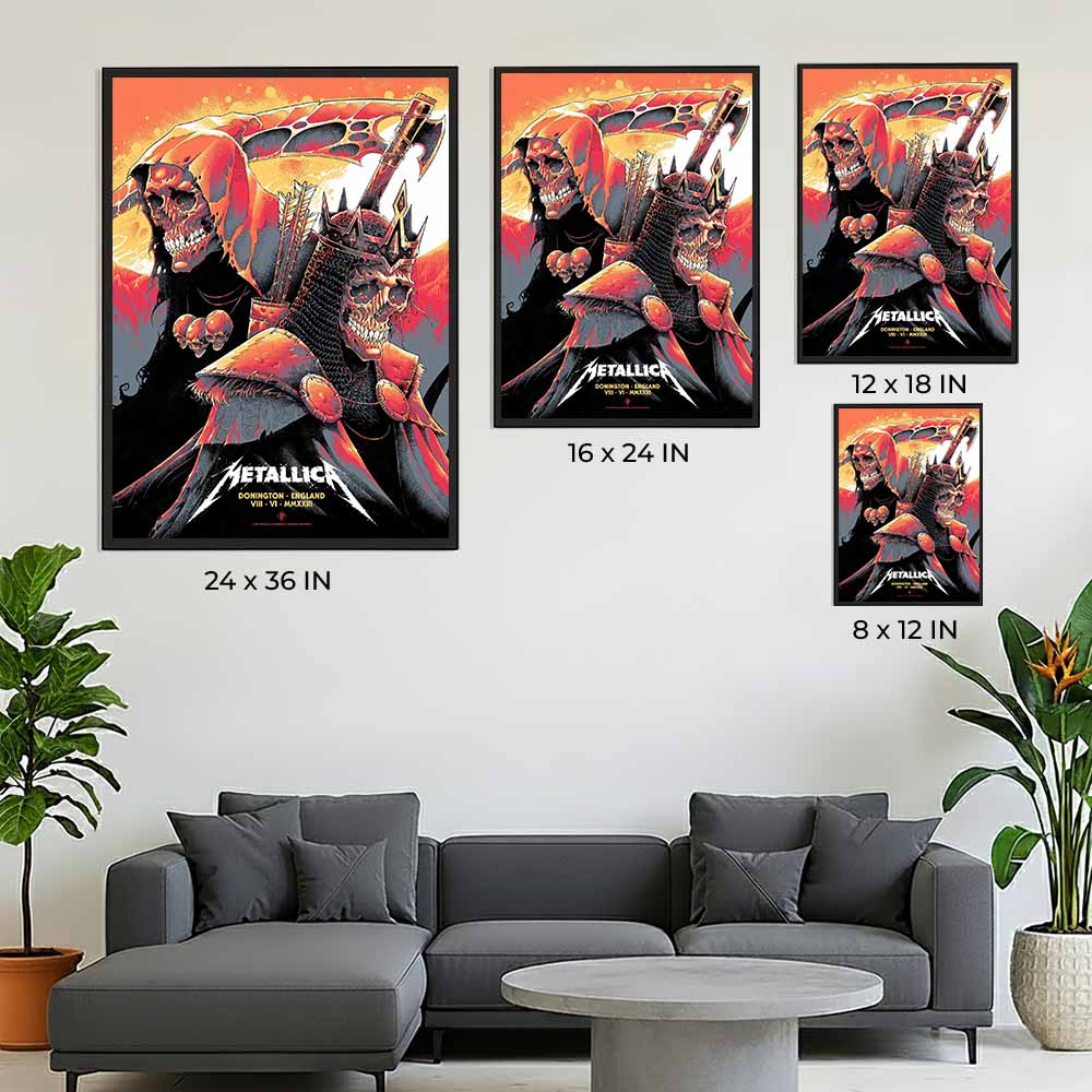 Metallica M72 Castle Donington England Night 1 Poster – June 8, 2023, Download Festival