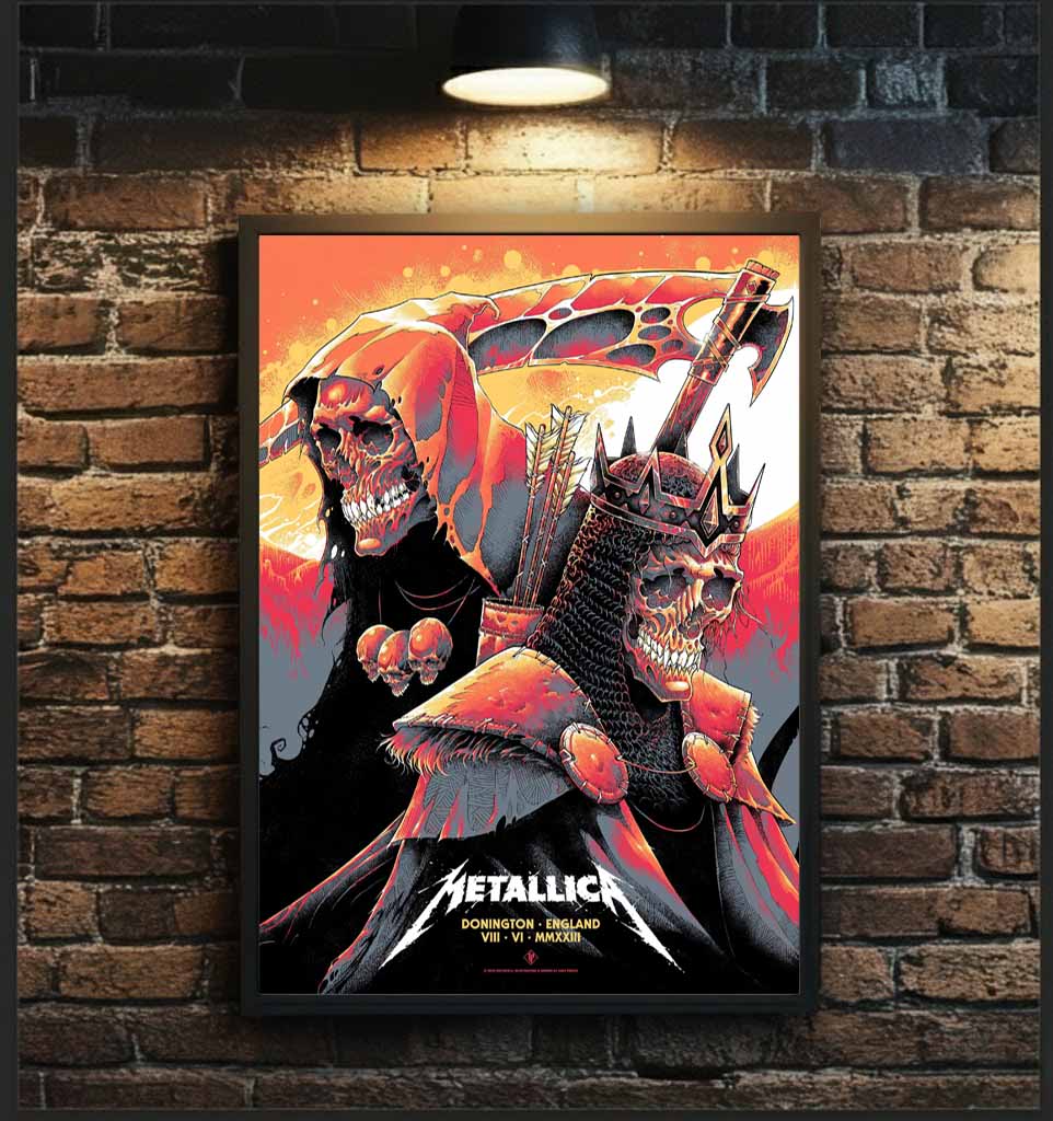 Metallica M72 Castle Donington England Night 1 Poster – June 8, 2023, Download Festival