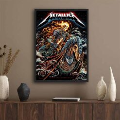 Metallica M72 Gothenburg 2023 Sweden Poster - Night 1, June 16, Ullevi Stadium