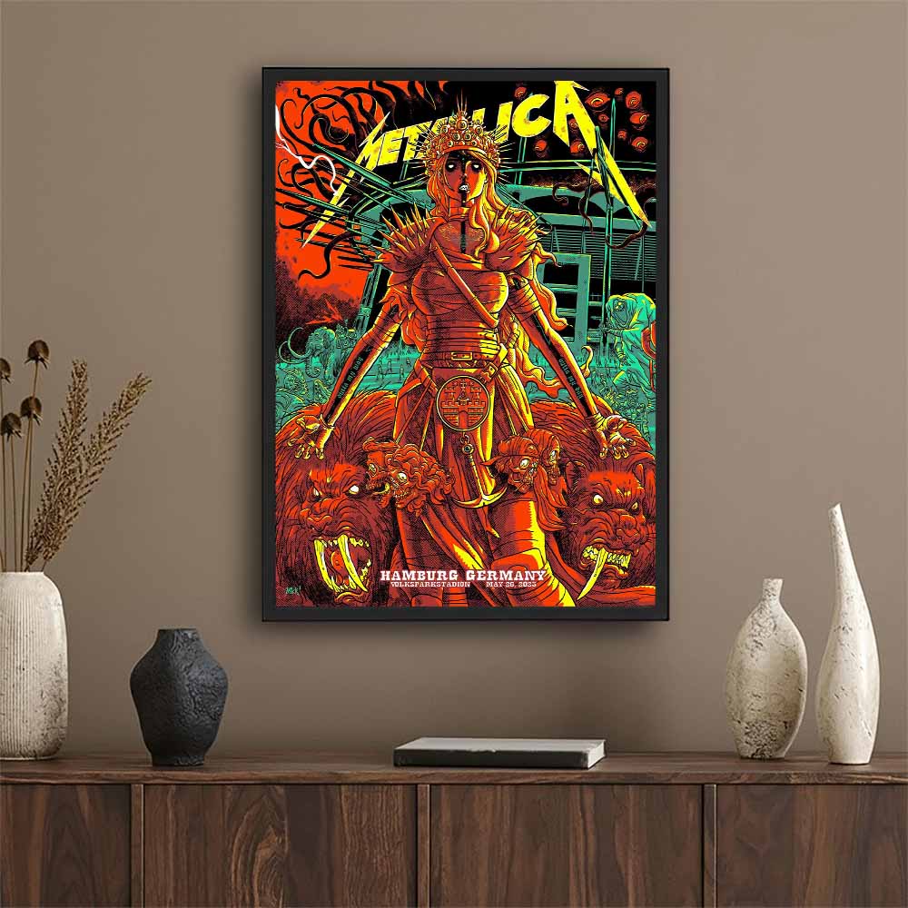 Metallica M72 Hamburg Night 1 Poster – May 26, 2023, Volksparkstadion, Germany