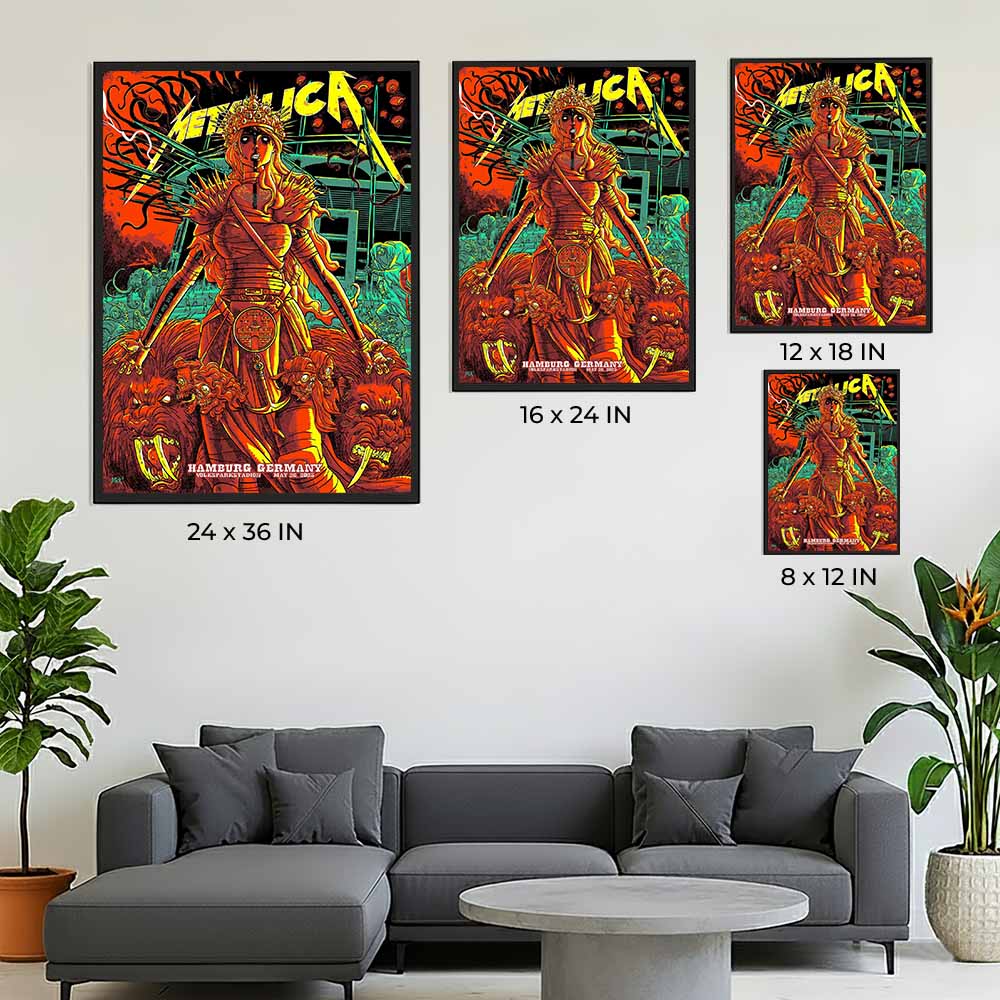 Metallica M72 Hamburg Night 1 Poster – May 26, 2023, Volksparkstadion, Germany