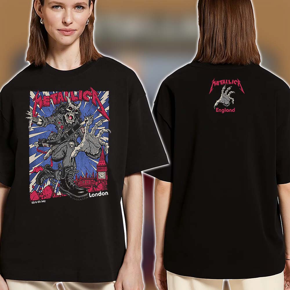 Metallica M72 London 2026 Art By Puis Calzada T-Shirt