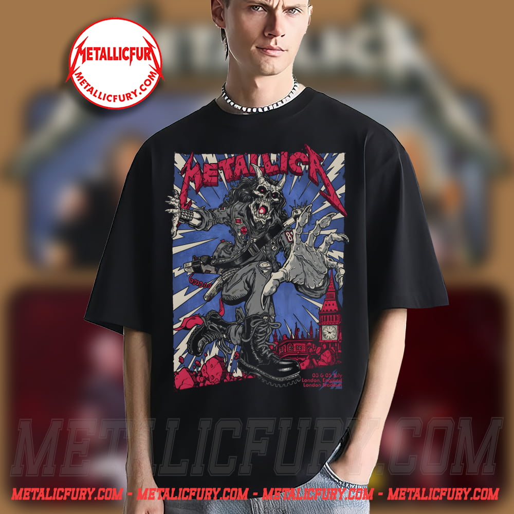 Metallica M72 London 2026 Pop-Up Shop T-Shirt – London Stadium, July 3 & 5, 2026