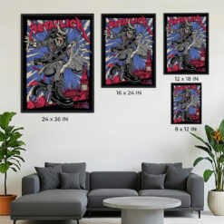 Metallica M72 London, England 2026 Pop-Up Shop Poster Art by Puis Calzada