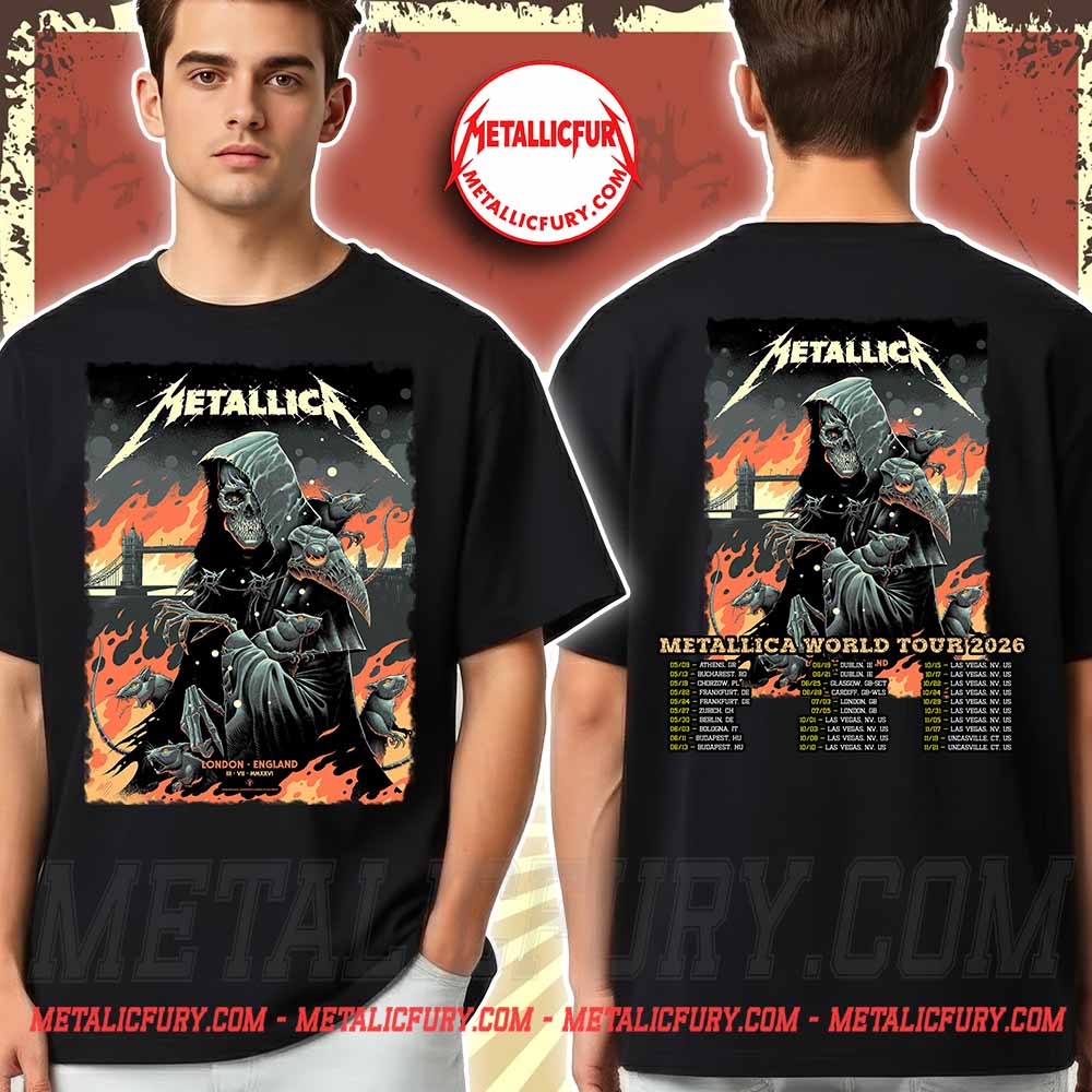 Metallica M72 London Night 1 Double-Sided T-Shirt – July 3, London Stadium
