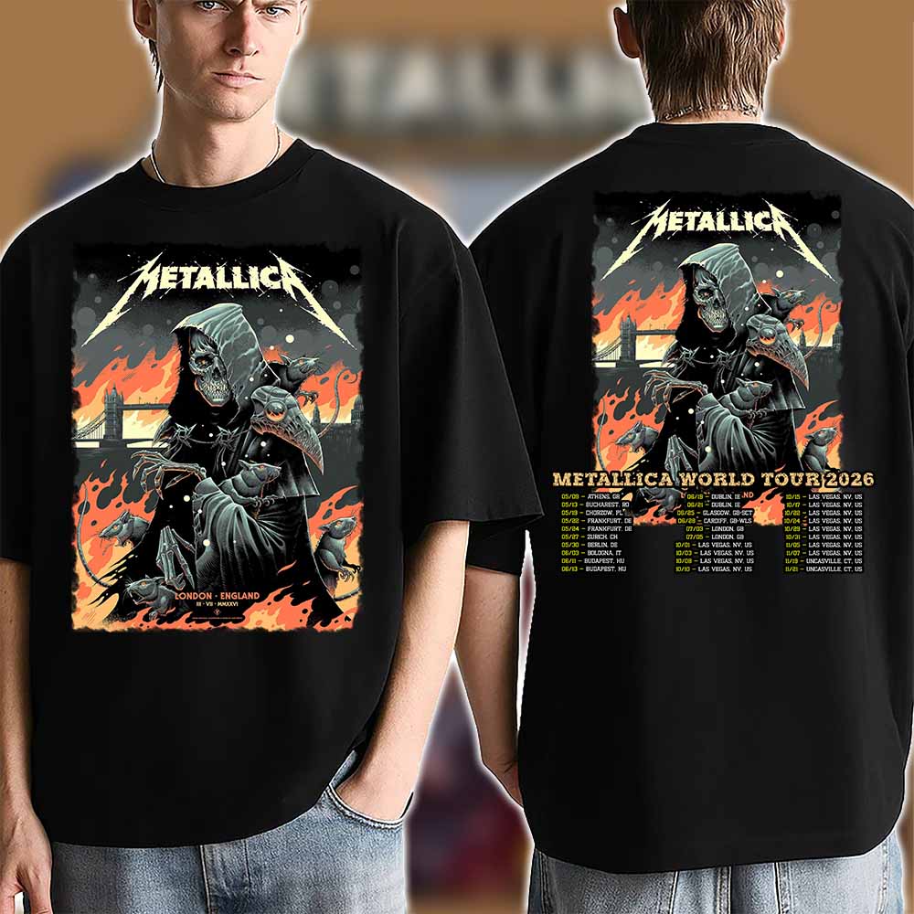 Metallica M72 London Night 1 Double-Sided T-Shirt – July 3, London Stadium