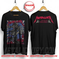 Metallica M72 London UK 2026 Pop Up Shop Merch Tee At London Stadium On 3 And 5 July 2026 Two Sided T-Shirt