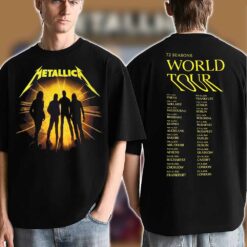 Metallica 72 Seasons 2025 2026 Album Cover With Dates Back T-Shirt