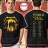 Metallica 72 Seasons 2025 2026 Album Cover With Dates Back T-Shirt