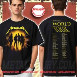 Metallica 72 Seasons 2025 2026 Album Cover With Dates Back T-Shirt