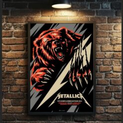 Metallica M72 Chicago 2024 The Bear Concert Poster – Artwork by Mark Jamotillo