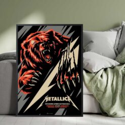Metallica M72 Chicago 2024 The Bear Concert Poster – Artwork by Mark Jamotillo