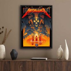 Metallica M72 Minneapolis 2024 Vance Kelly Pop-Up Shop Poster