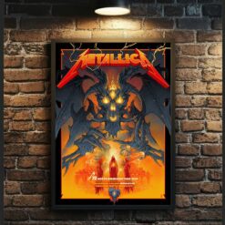 Metallica M72 Minneapolis 2024 Vance Kelly Pop-Up Shop Poster