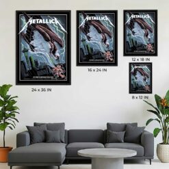 Metallica M72 Seattle 2024 Seahawk Pop-Up Shop Poster – Nate Dino