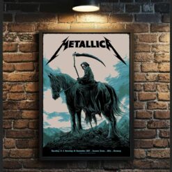 Metallica Cologne Germany 2017 Grim Reaper Horse Poster