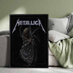 Metallica Lisbon 2022 Poster - July 08, Passeio Marítimo de Algés - Moth Into The Web