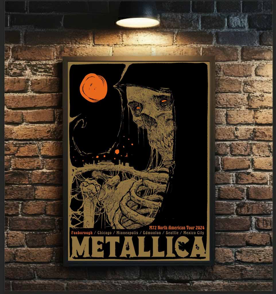 Metallica M72 Foxborough 2024 Pop-Up Shop Poster – Godmachine