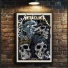 Metallica Pittsburgh 2022 Four Skulls Poster – PNC Park, August 14
