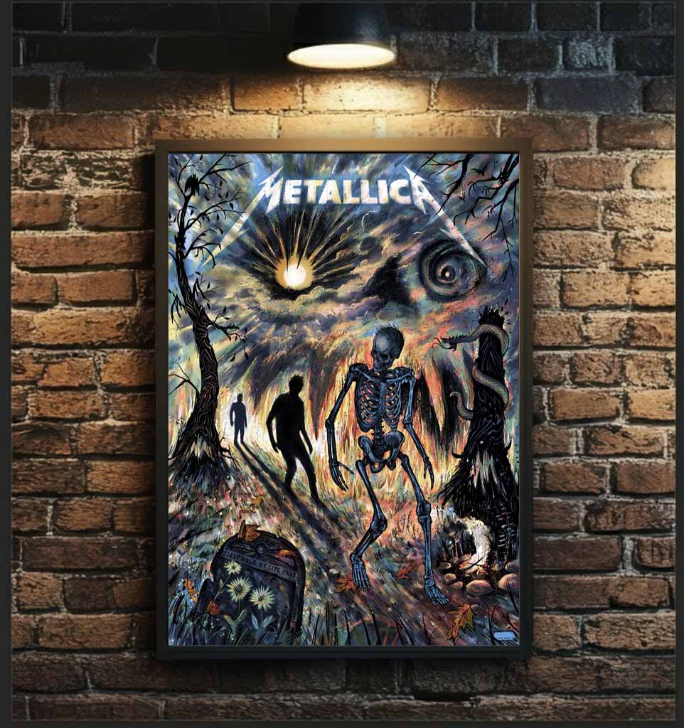 Metallica Sleepwalk My Life Away Zeb Love 2024 Poster