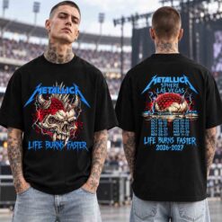 Metallica Cyber-Skull Sphere Las Vegas 2026 2027 Tour T-Shirt