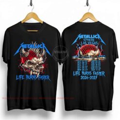 Metallica Cyber-Skull Sphere Las Vegas 2026 2027 Tour T-Shirt
