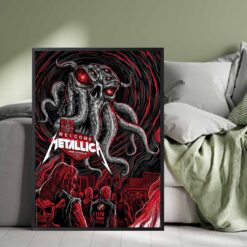 Metallica Life Burns Faster Las Vegas 2026 Night 1 Venue Poster Live At Sphere October 1 2026 Ktulu Art Poster