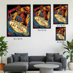 Metallica Life Burns Faster Las Vegas Weekend 1 Pop-Up Shop Poster