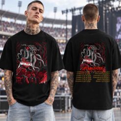 Metallica Life Burns Faster Sphere October 1 2026 Cthulhu Two Sided T-Shirt