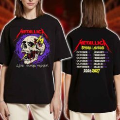 Metallica Sphere Las Vegas 2026 2027 Lightning Skull T-Shirt