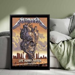 Metallica Sphere Las Vegas 2026 Skull Heart Pop-up Shop Poster – Oct 8 & 10