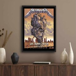 Metallica Sphere Las Vegas 2026 Skull Heart Pop-up Shop Poster – Oct 8 & 10