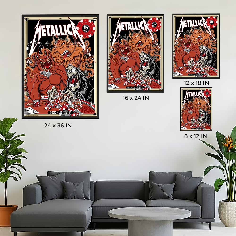 Metallica Sphere Las Vegas 2026 Week 2 Night 1 October 10 Poster