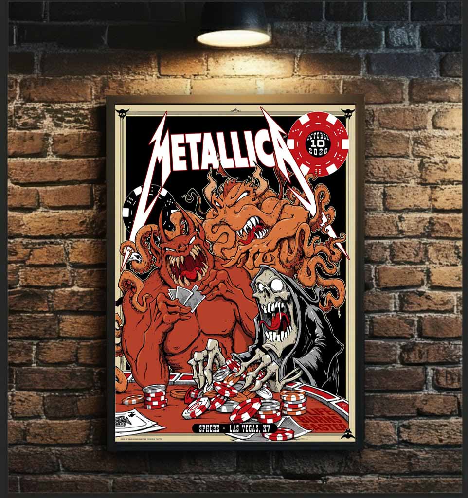 Metallica Sphere Las Vegas 2026 Week 2 Night 1 October 10 Poster