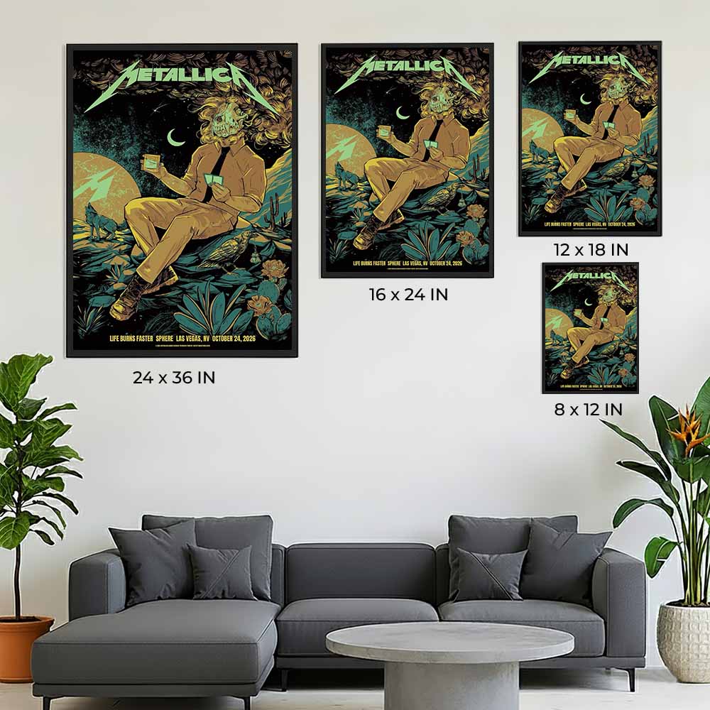 Metallica Sphere Las Vegas Poster – Weekend 4, Night 2 – October 24, 2026