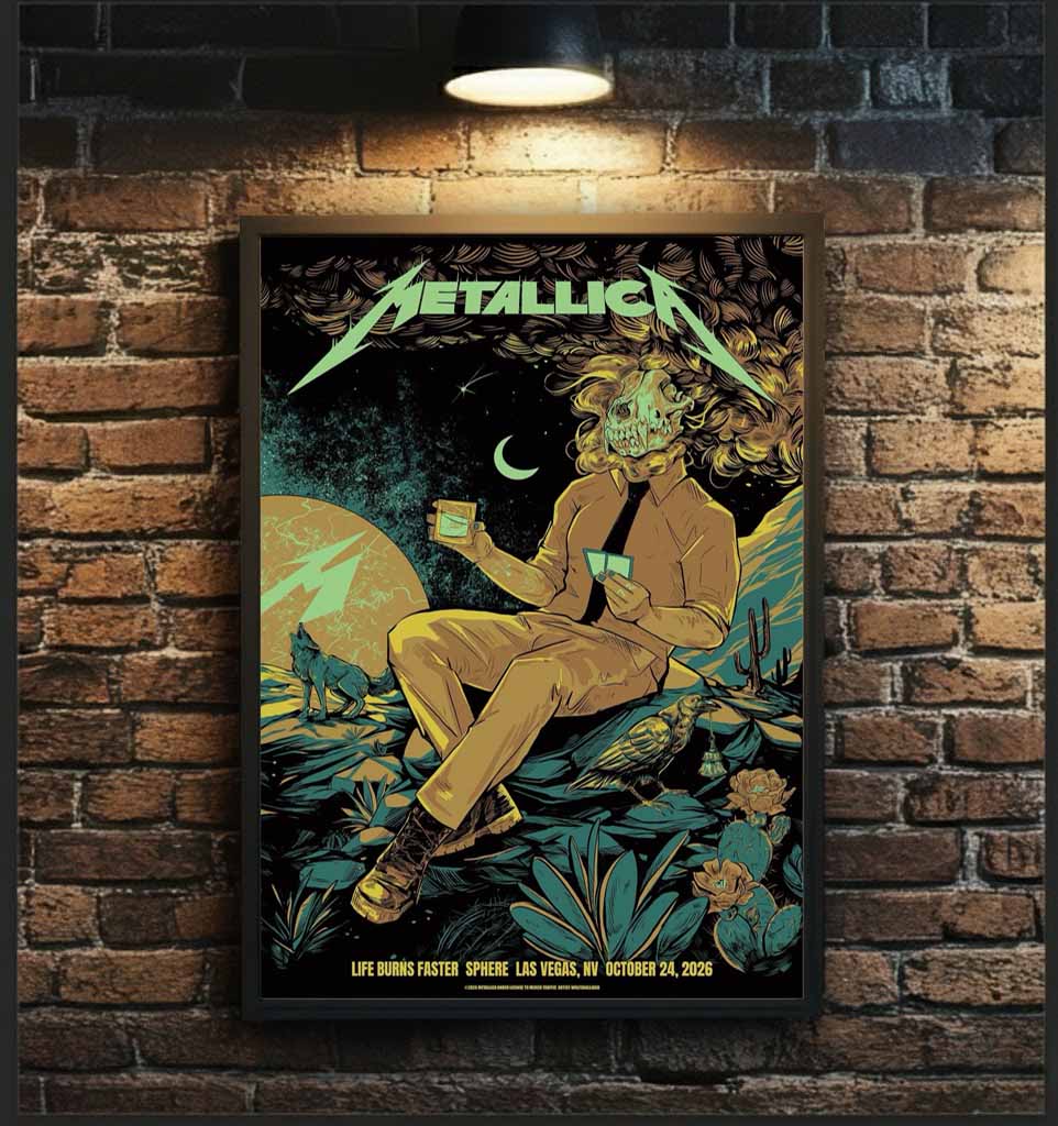 Metallica Sphere Las Vegas Poster – Weekend 4, Night 2 – October 24, 2026
