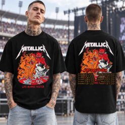 Metallica Sphere Week 2 Night 1 T-Shirt Tour Dates on Back, October 8, 2026